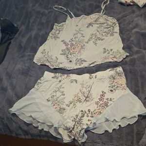 Sincerely Jules Pastel Floral Pajama Set